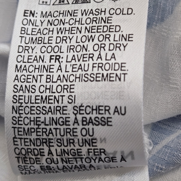 Quiksilver Waterman Men's XL Blue on White Printed Botanical Tropical Shirt - Picture 15 of 16